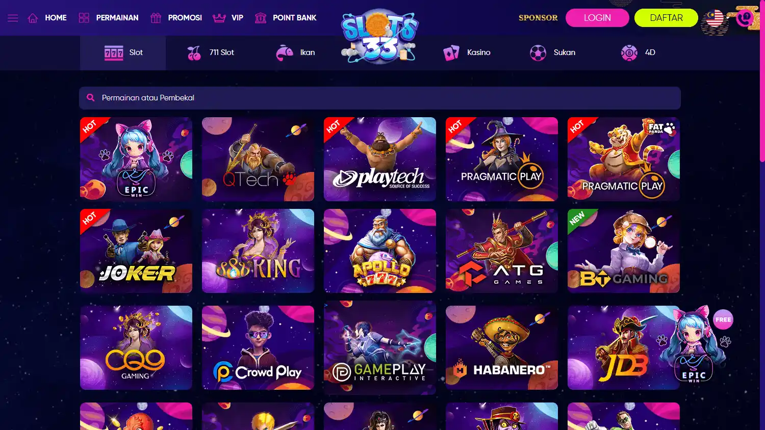Slots33 Casino screenshot 2
