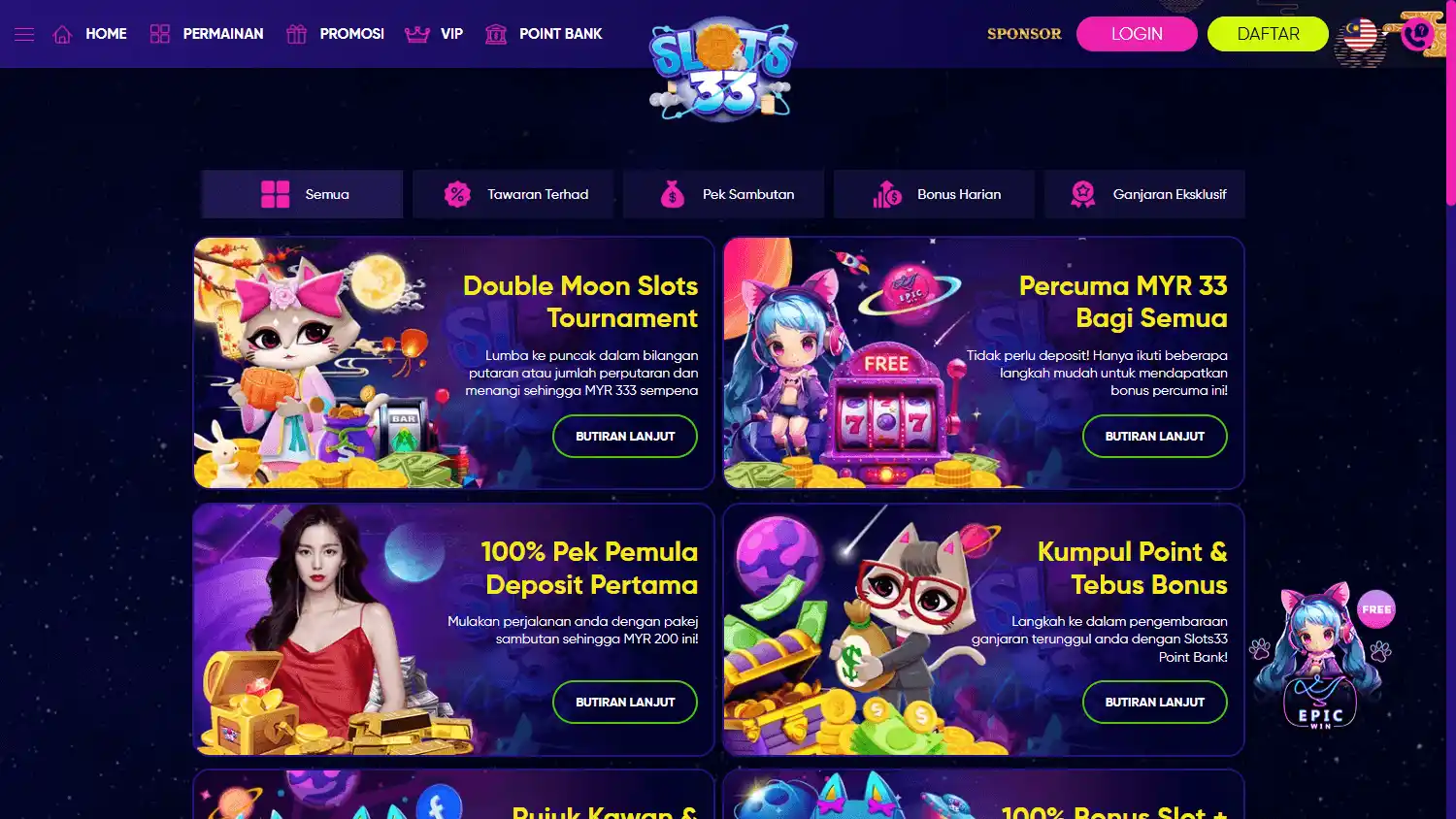 Slots33 Casino screenshot 3