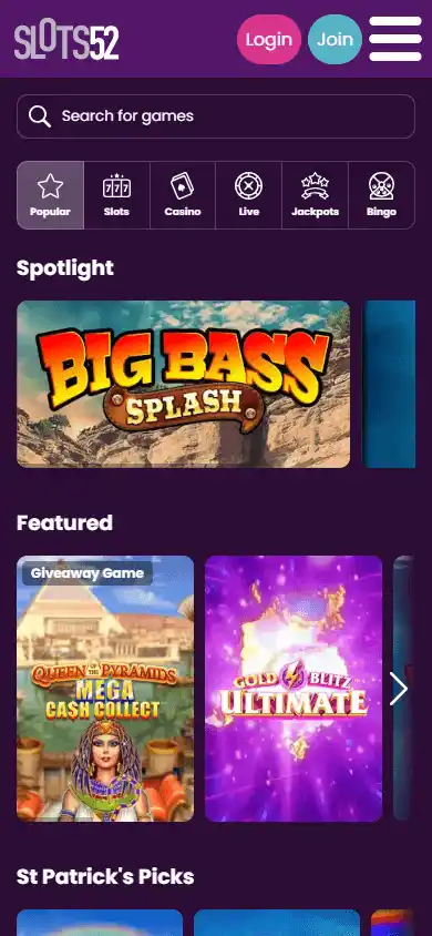 Slots52 Casino screenshot 5