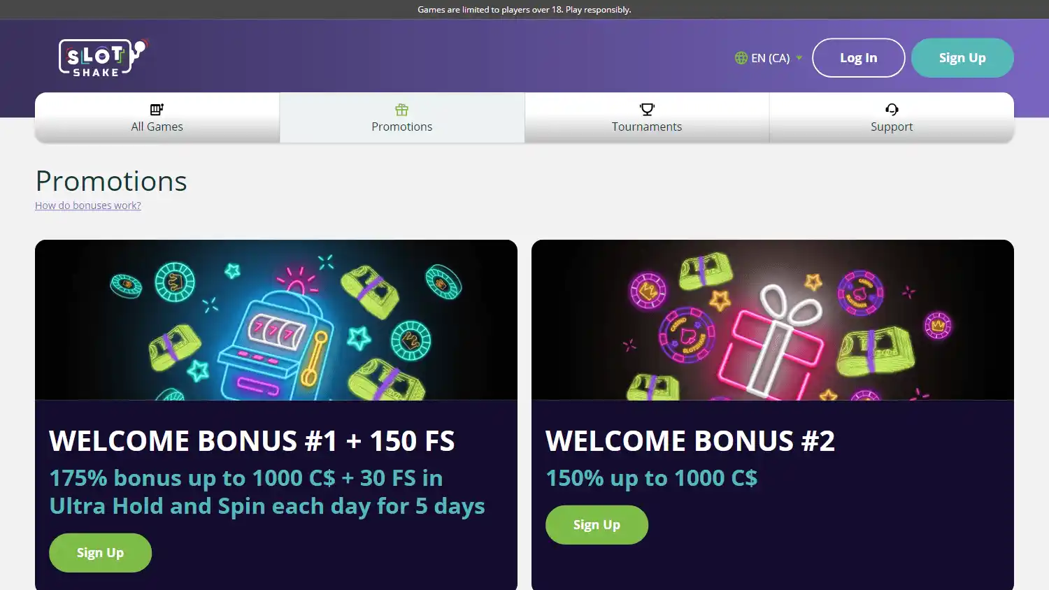 SlotShake Casino screenshot 3