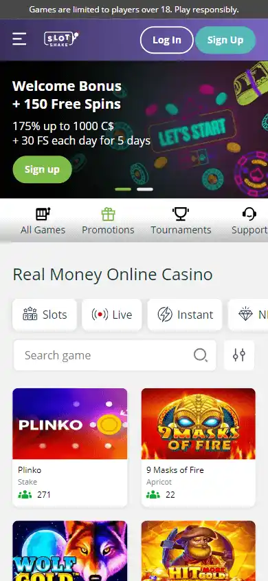 SlotShake Casino screenshot 4