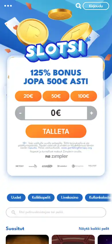 Slotsi Casino screenshot 3