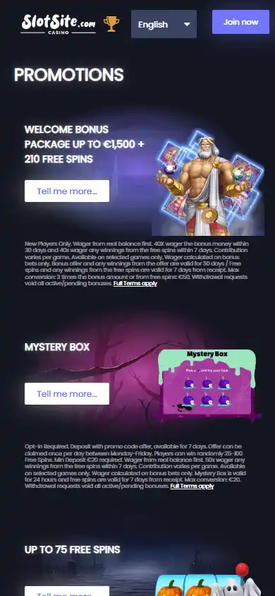 SlotSite.com Casino screenshot 6