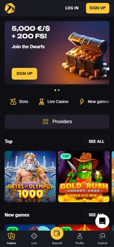 Slotsmines Casino screenshot 4