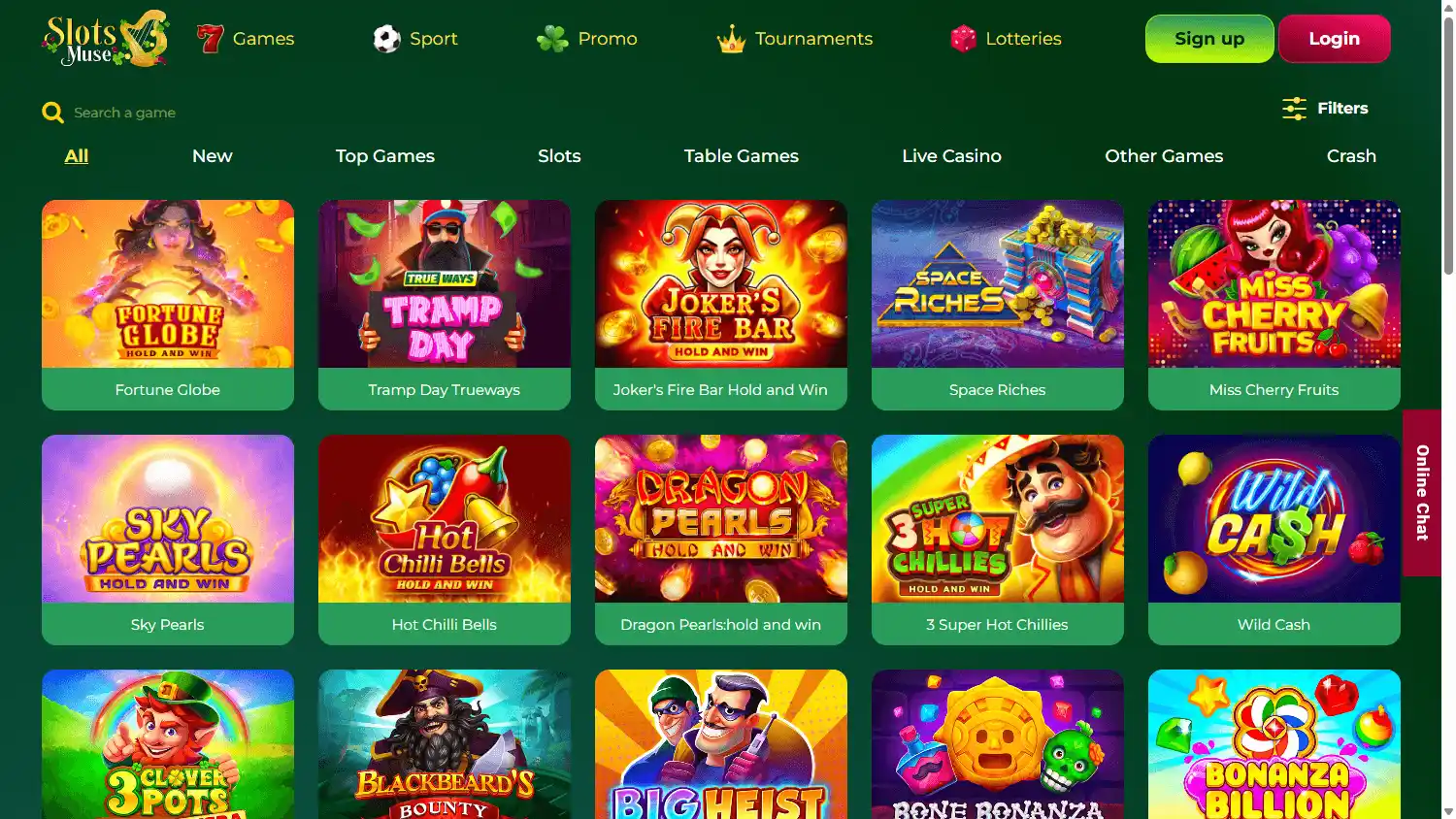 SlotsMuse Casino screenshot 2
