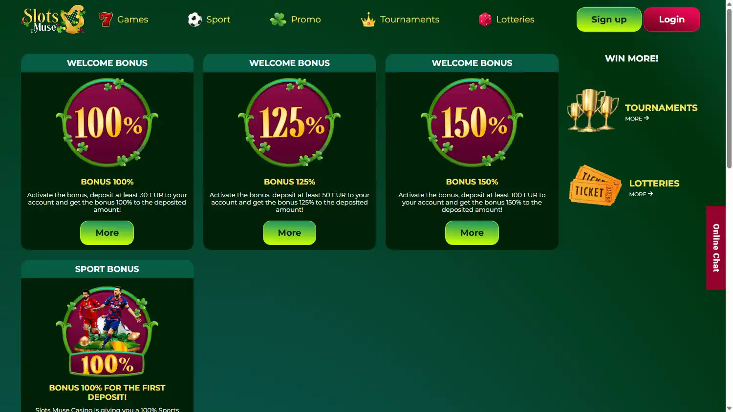 SlotsMuse Casino screenshot 3