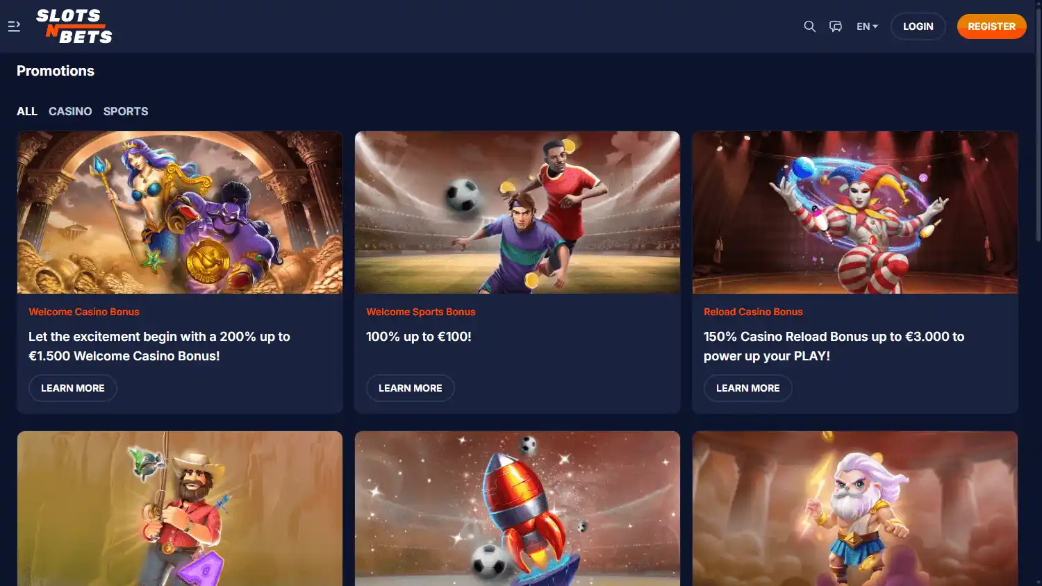 SlotsNBets Casino screenshot 3