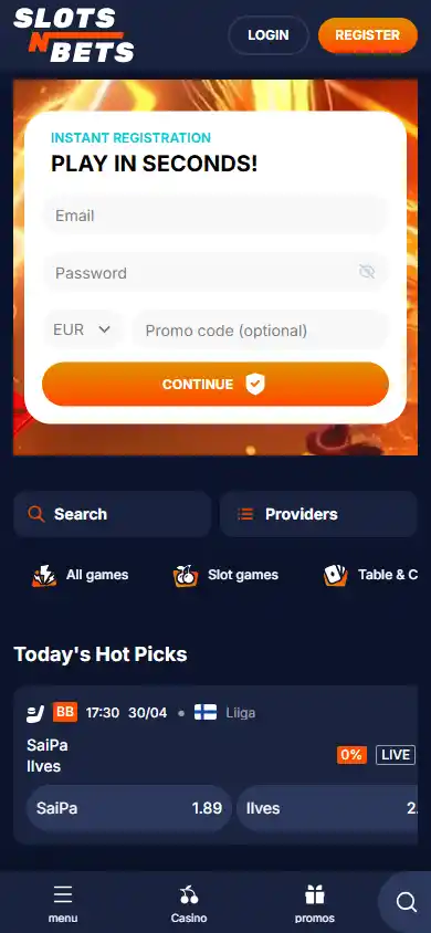 SlotsNBets Casino screenshot 4