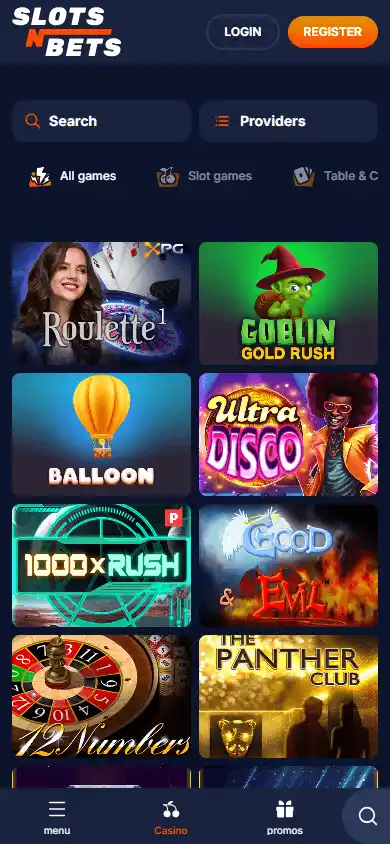 SlotsNBets Casino screenshot 5