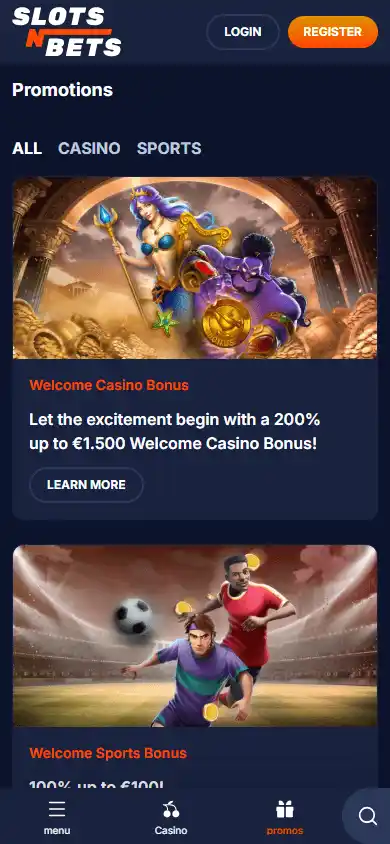 SlotsNBets Casino screenshot 6