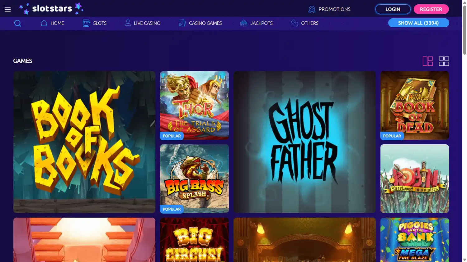 SlotStars Casino screenshot 2