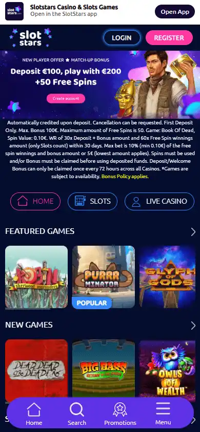 SlotStars Spiel Casino screenshot 5