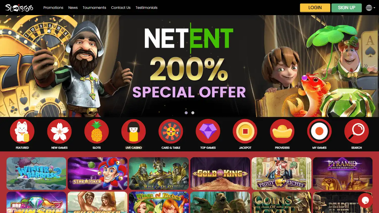 SlotsToto Casino screenshot 1