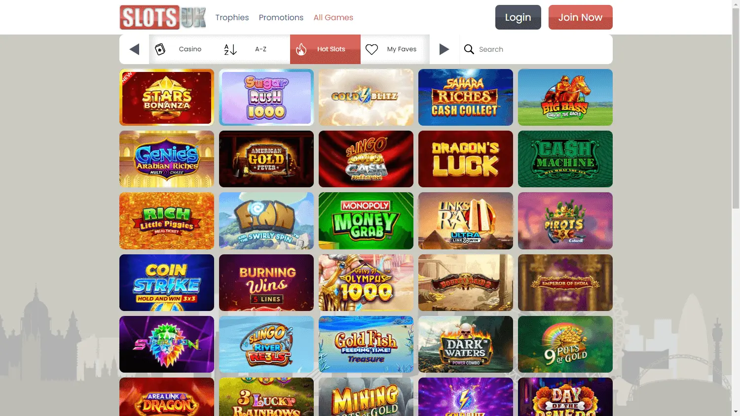 SlotsUK Casino screenshot 2