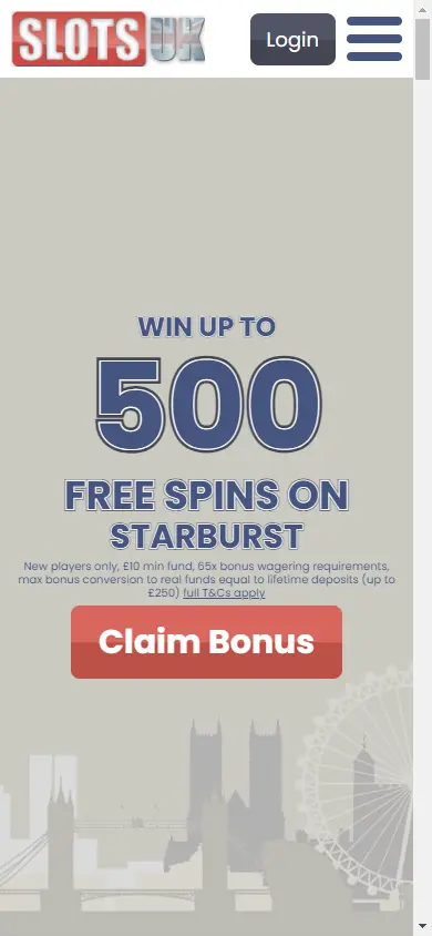 SlotsUK Casino screenshot 4