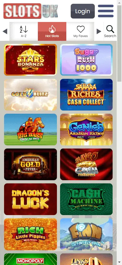 SlotsUK Casino screenshot 5