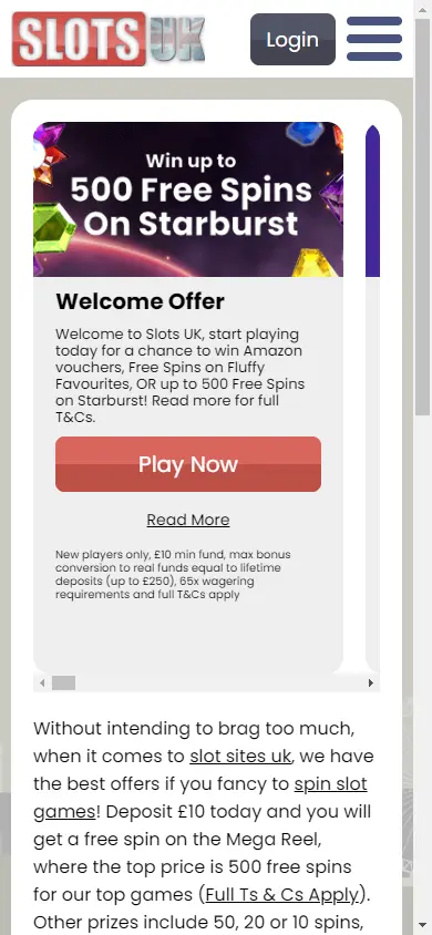 SlotsUK Casino screenshot 6
