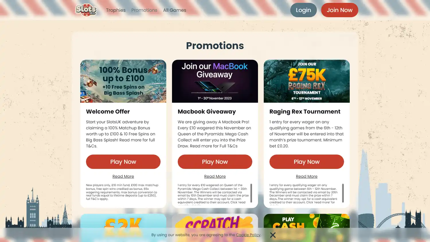 SlotsUK.co Casino screenshot 2
