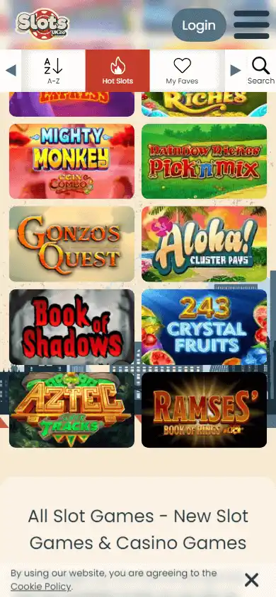 SlotsUK.co Casino screenshot 4