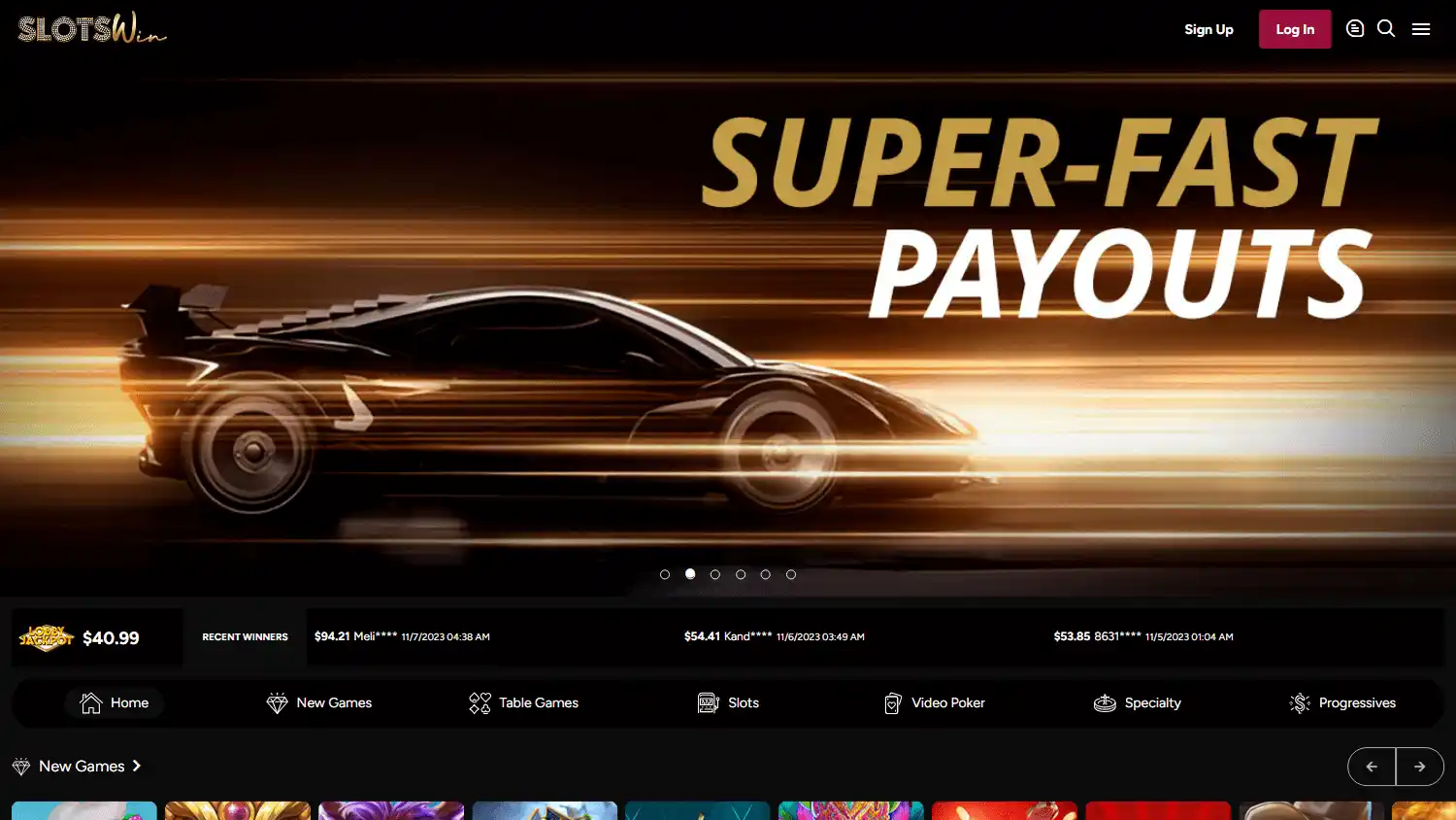 SlotsWin Casino screenshot 2