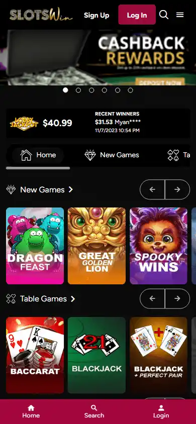 SlotsWin Casino screenshot 5