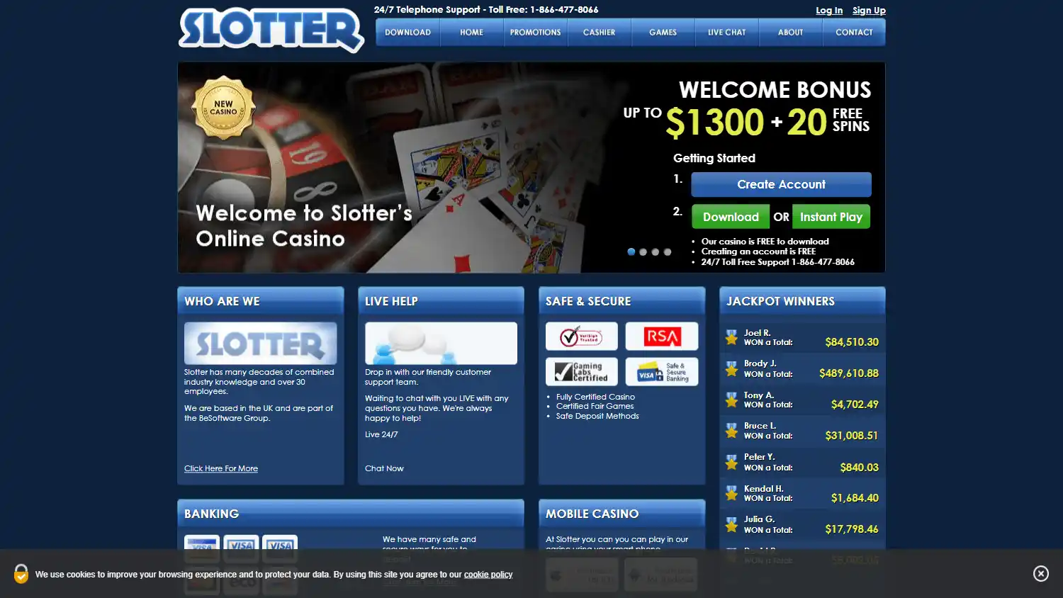 Slotter Casino screenshot 1