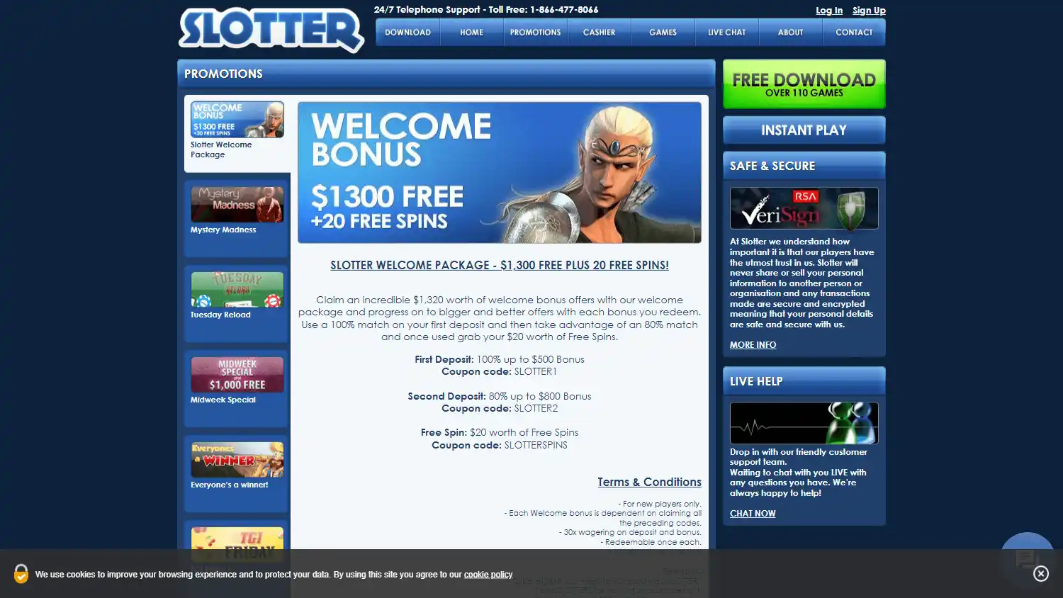 Slotter Casino screenshot 3