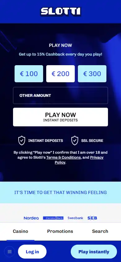 Slotti Casino screenshot 4