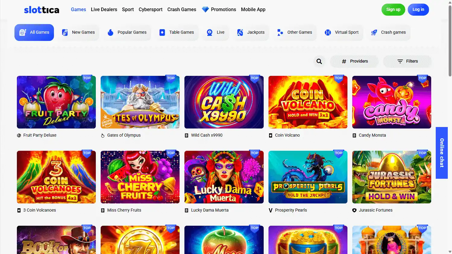 Slottica Casino screenshot 2