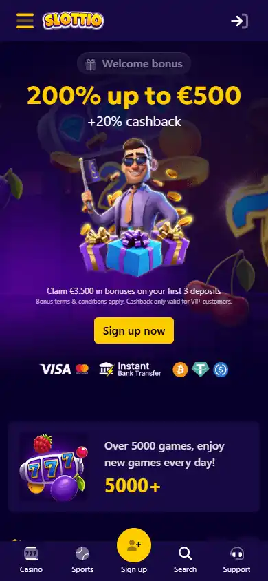 Slottio Casino screenshot 4