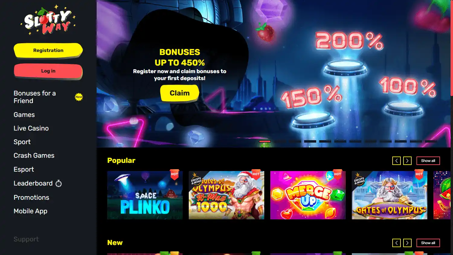 Slottyway Casino screenshot 1