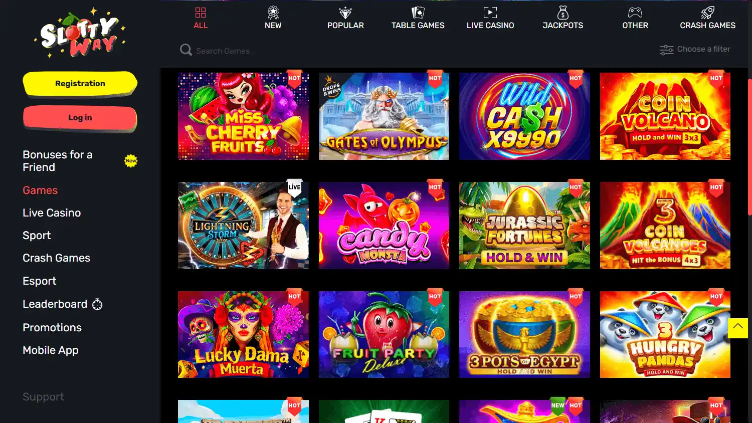 Slottyway Casino screenshot 2
