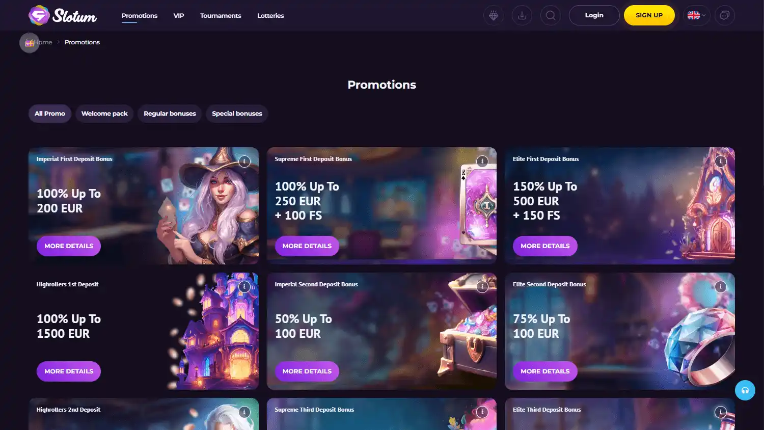 Slotum Casino screenshot 3