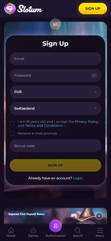 Slotum Casino screenshot 4