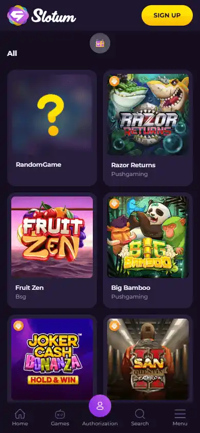 Slotum Casino screenshot 5