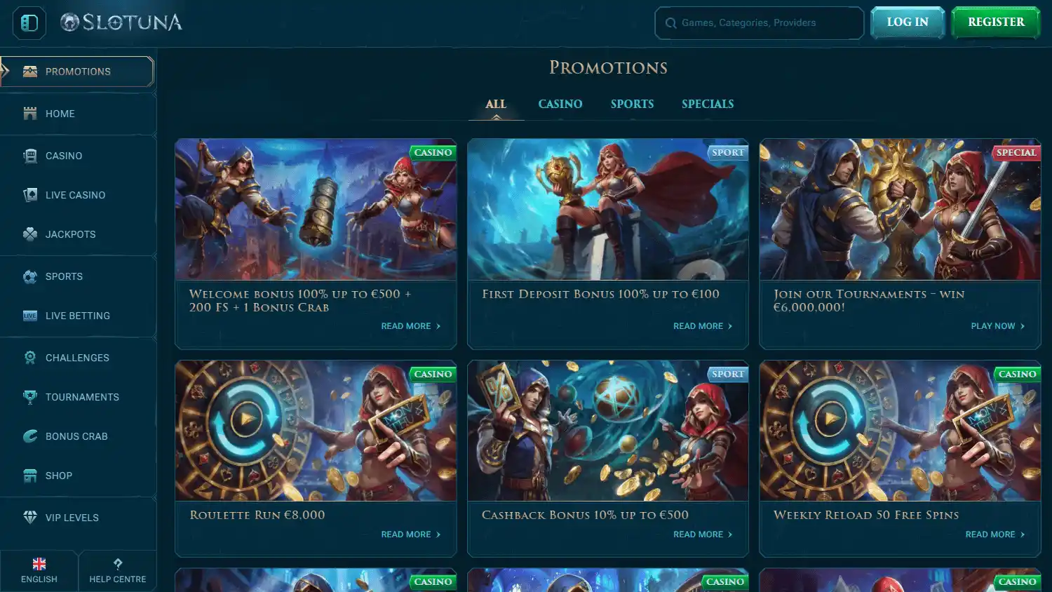 Slotuna Casino screenshot 3