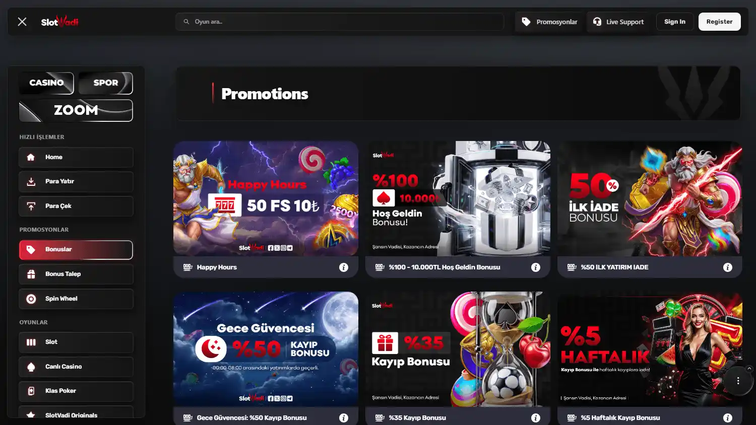 SlotVadi Casino screenshot 3