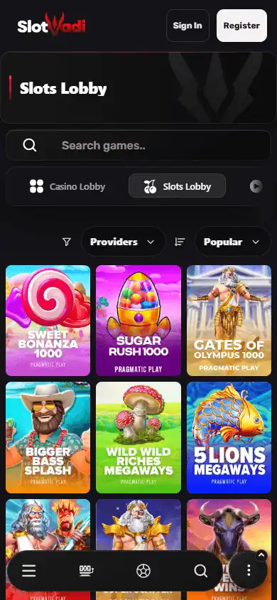 SlotVadi Casino screenshot 5