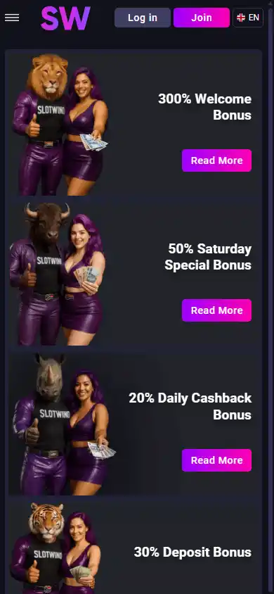 Slotwino Casino screenshot 6