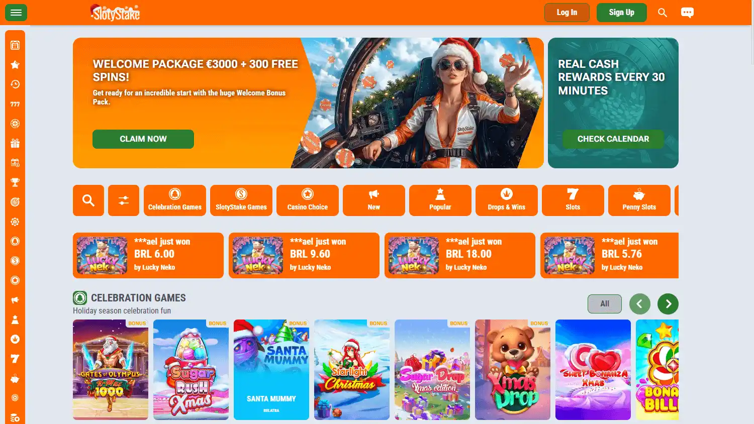SlotyStake Casino screenshot 2