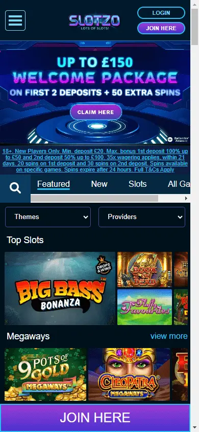 Slotzo Casino screenshot 4