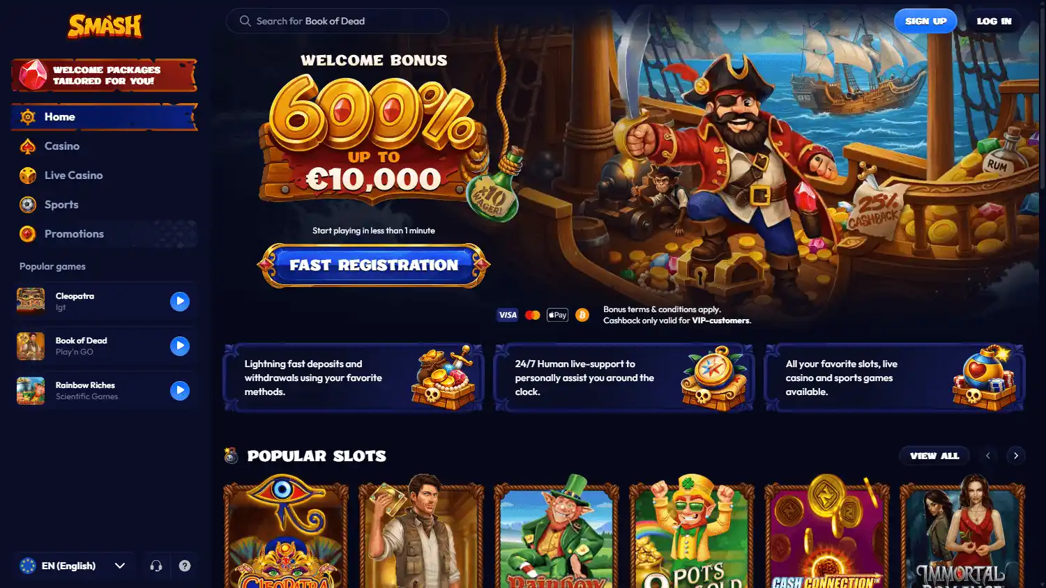 Smash Casino screenshot 1