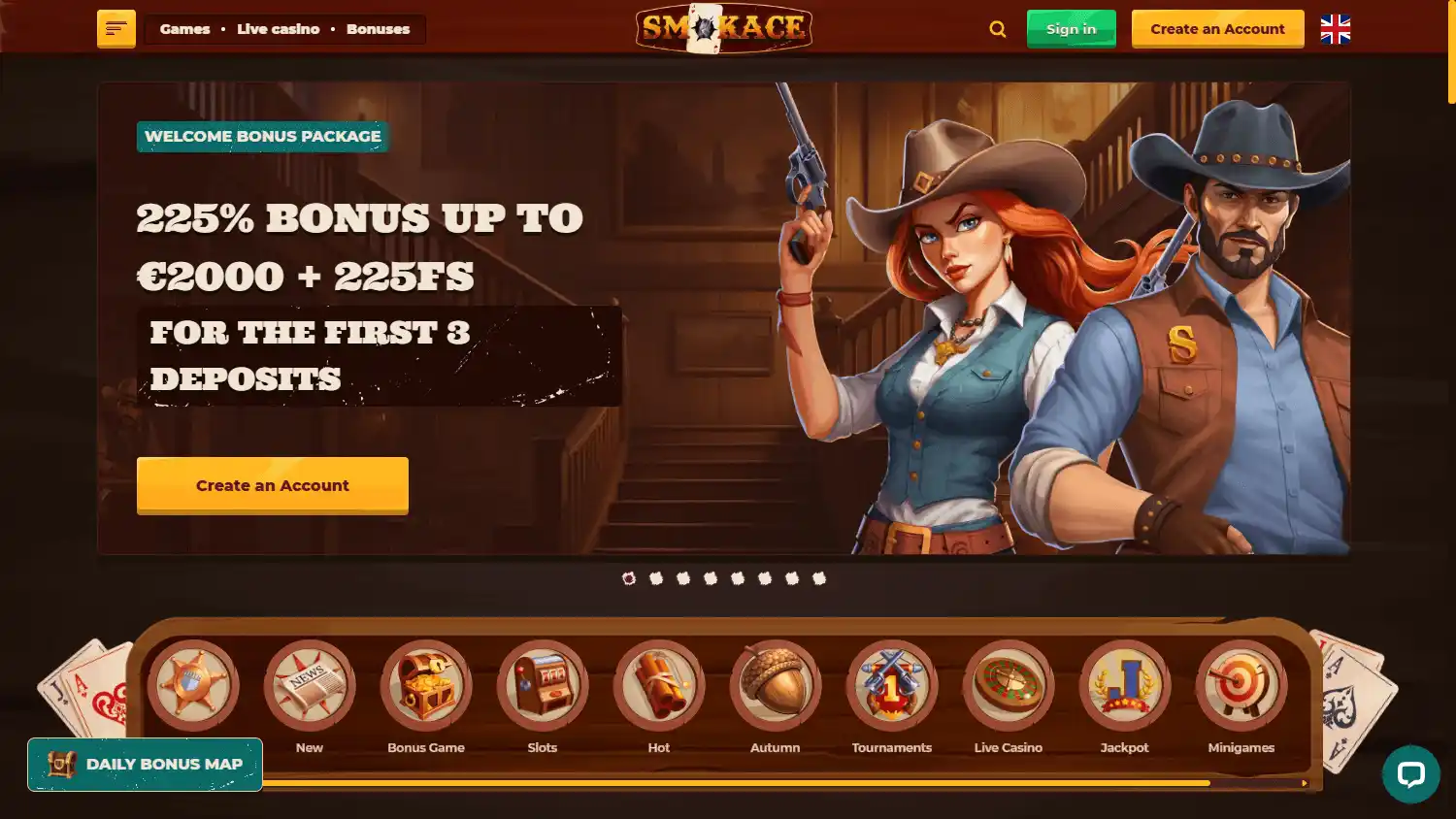 Smokace Casino screenshot 1