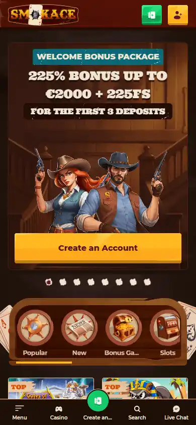 Smokace Casino screenshot 4