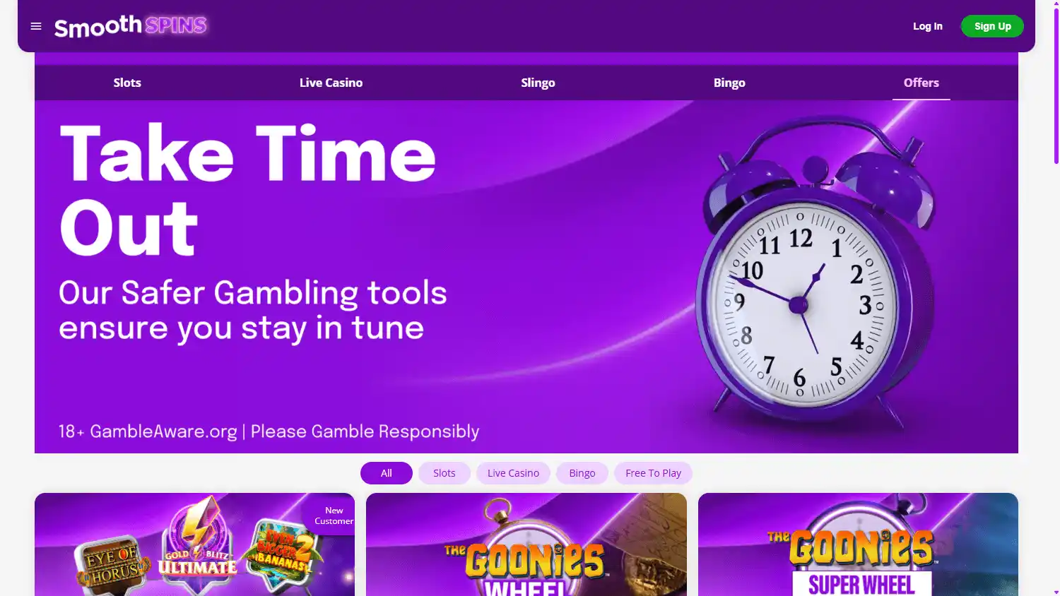 Smooth Spins Casino screenshot 3