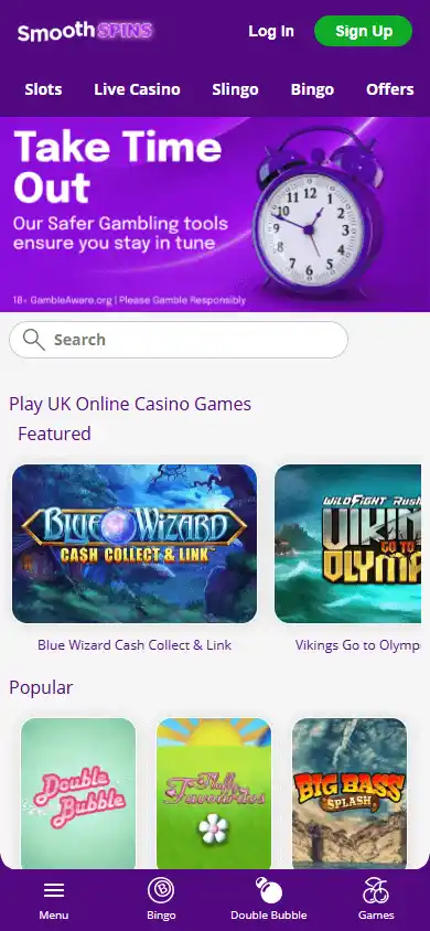 Smooth Spins Casino screenshot 4