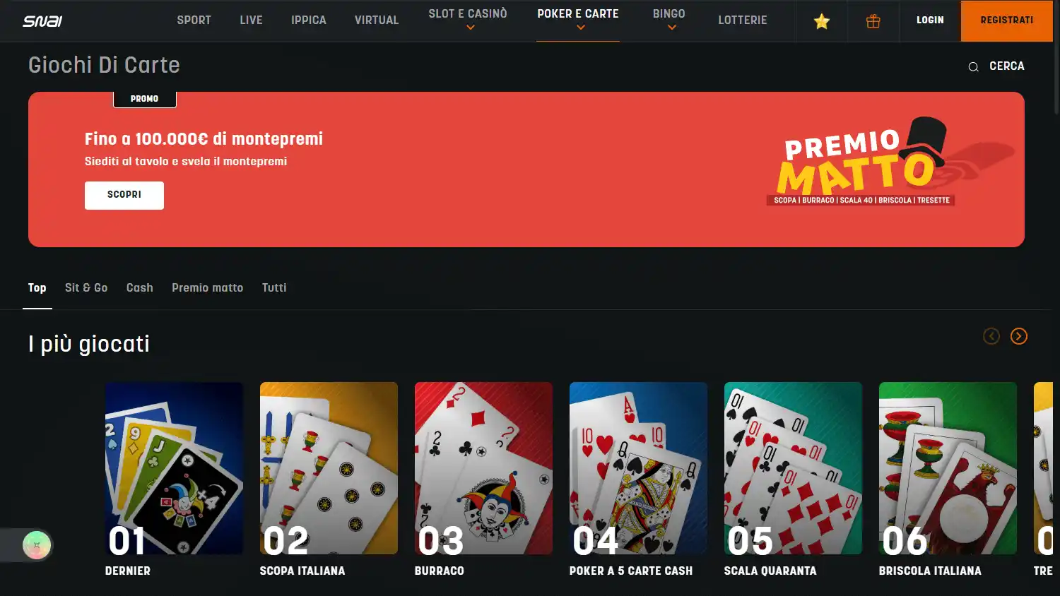 Snai Casino screenshot 2