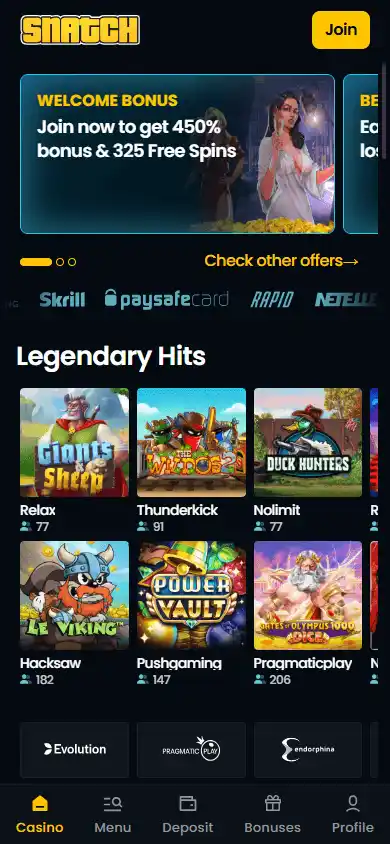 Snatch Casino screenshot 4