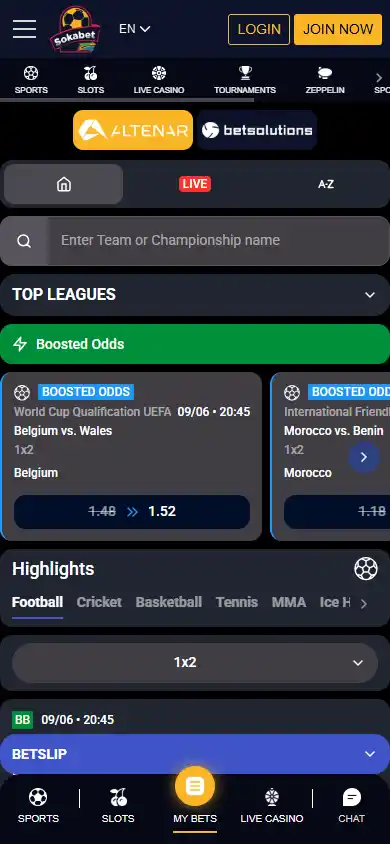 Sokabet Casino screenshot 4