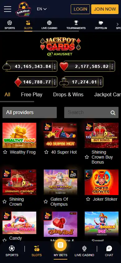 Sokabet Casino screenshot 5